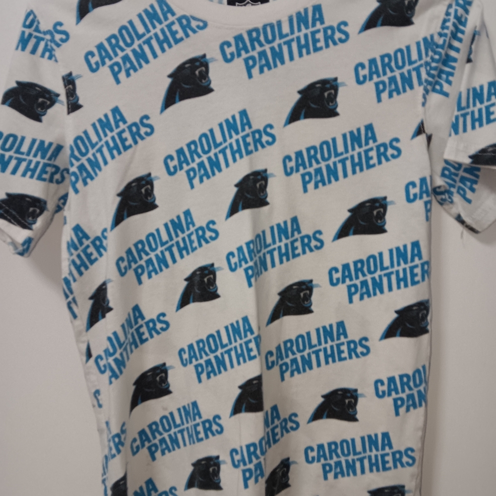 Carolina Panthers Kids Short Sleeve Tee - Blue and Black